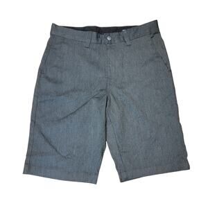 Volcom True To This Mens 30 Charcoal Stretch Chino Hybrid Shorts Deadstock